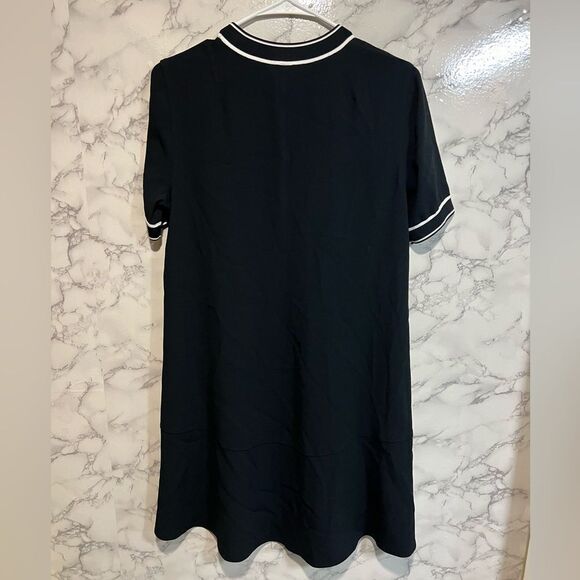 NEW Rag & bone Thatch Dress Size XS Short Sleeves Black White Edges High Low - Picture 8 of 9